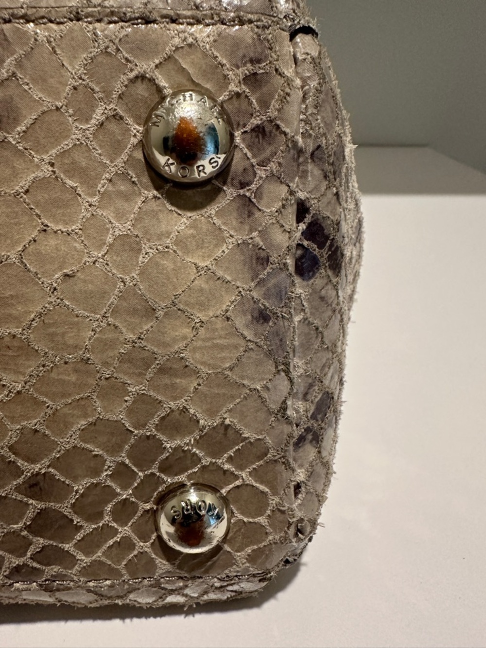 Michael Kors Snake-Print Tote - Picture 8 of 14